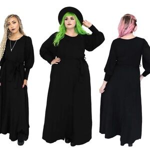 Foxblood Black Maxi Dress